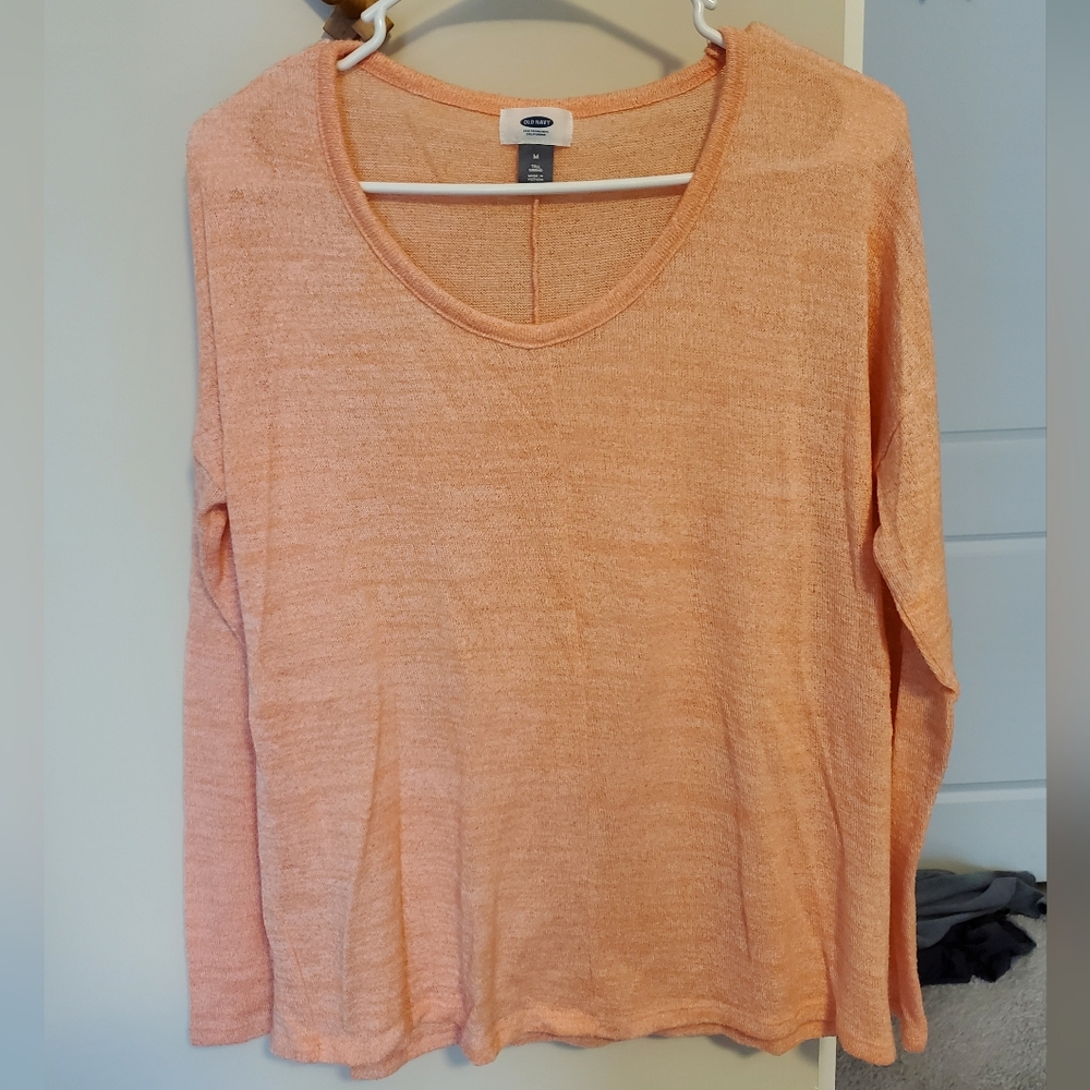 Peach-colored Old Navy Lightweight Sweater